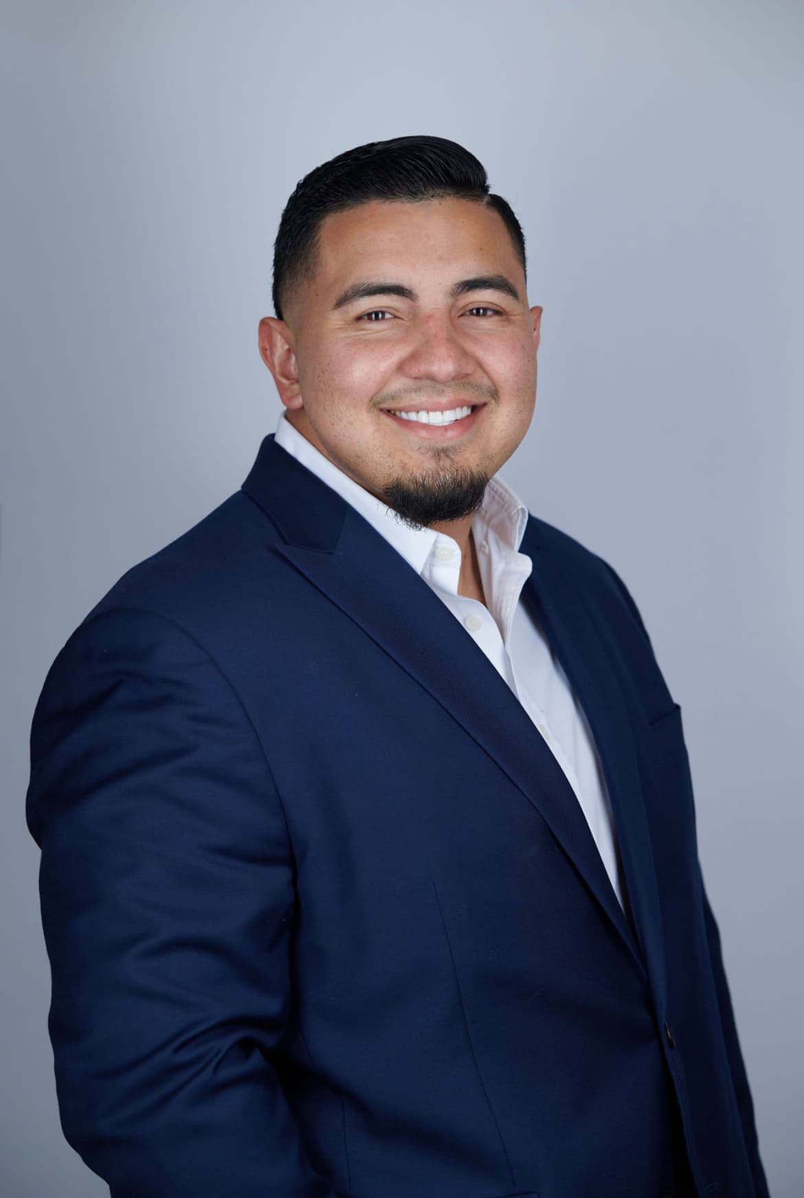 Construction professional reviewing plans